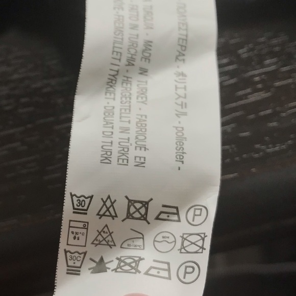 Zara Basic Denim z1975 Black Floral Tie Neck Long Sleeve Blouse NWT Medium - Picture 11 of 12